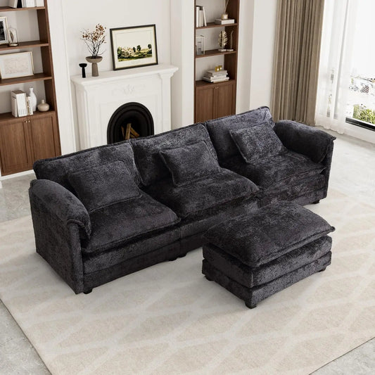 112" Chenille Cloud Sofa