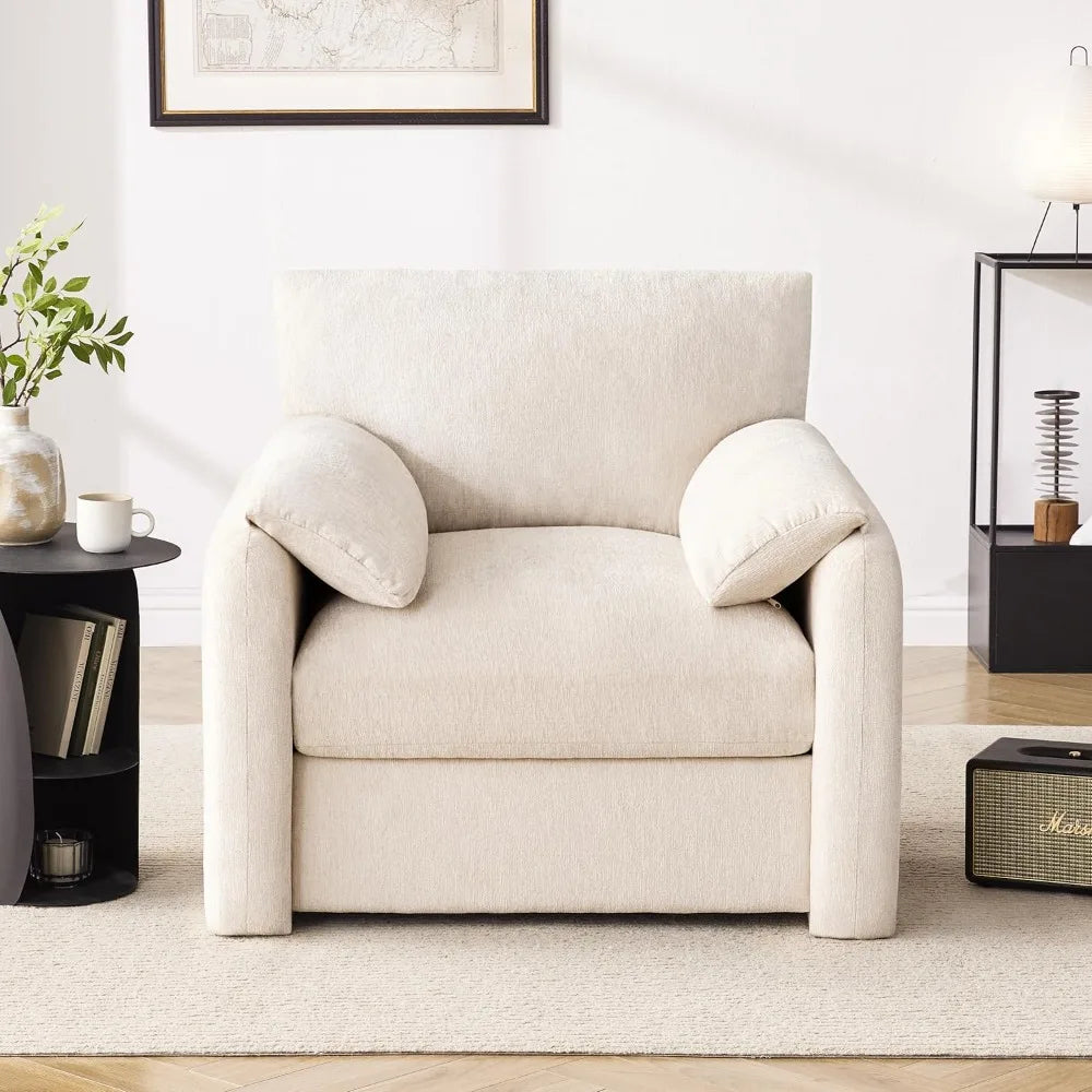 Chenille Oversized Armchair