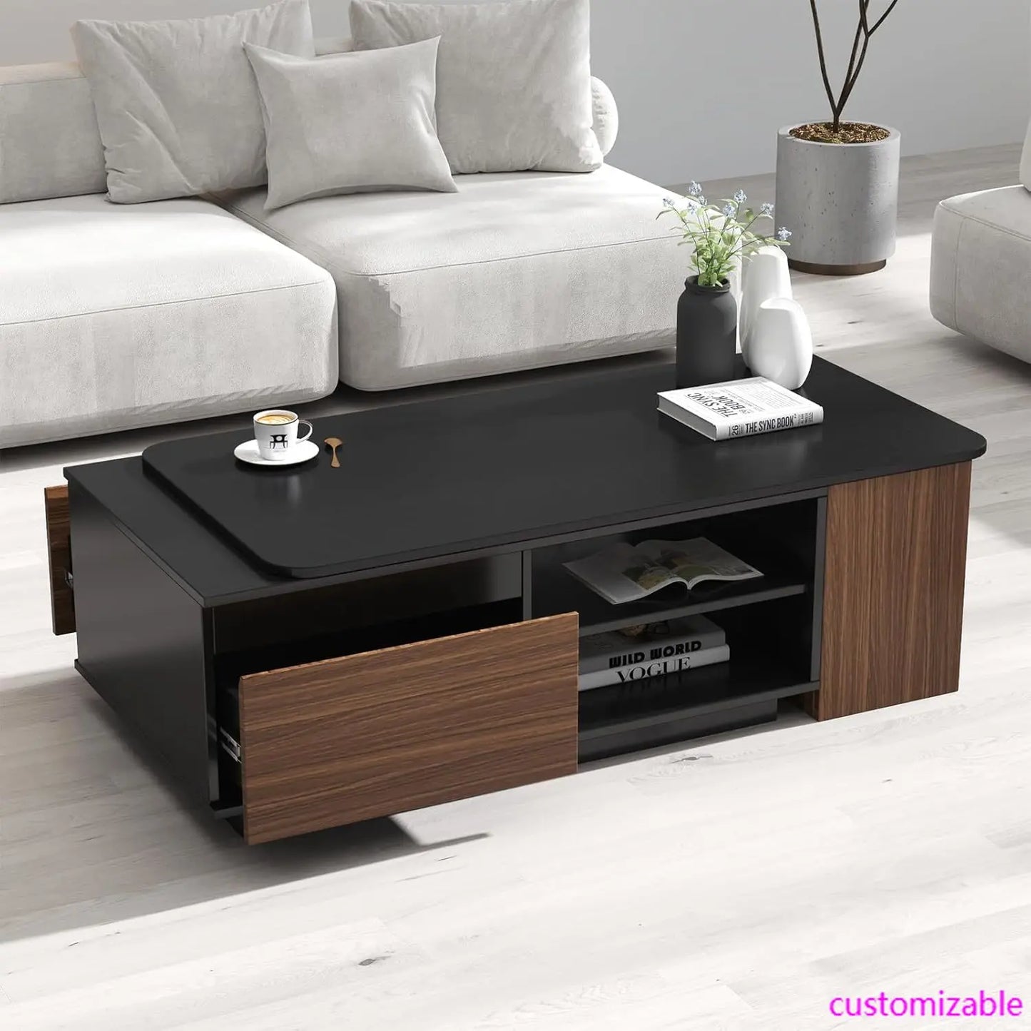 Mid Century Modern Extendable Coffee Table