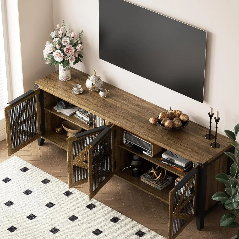 70" Rustic Farmhouse Entertainment Center