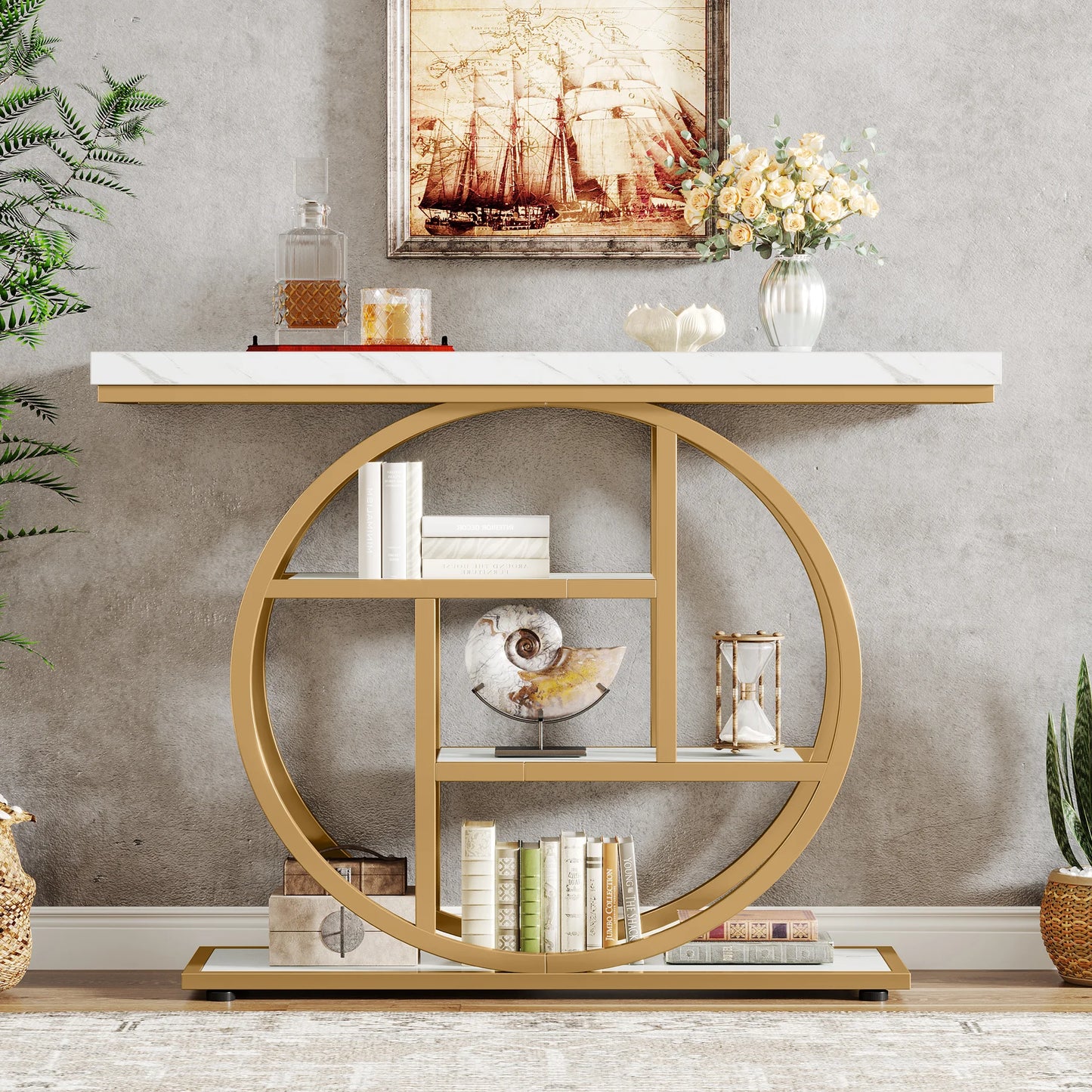 41.3" 4-Tier Console Table