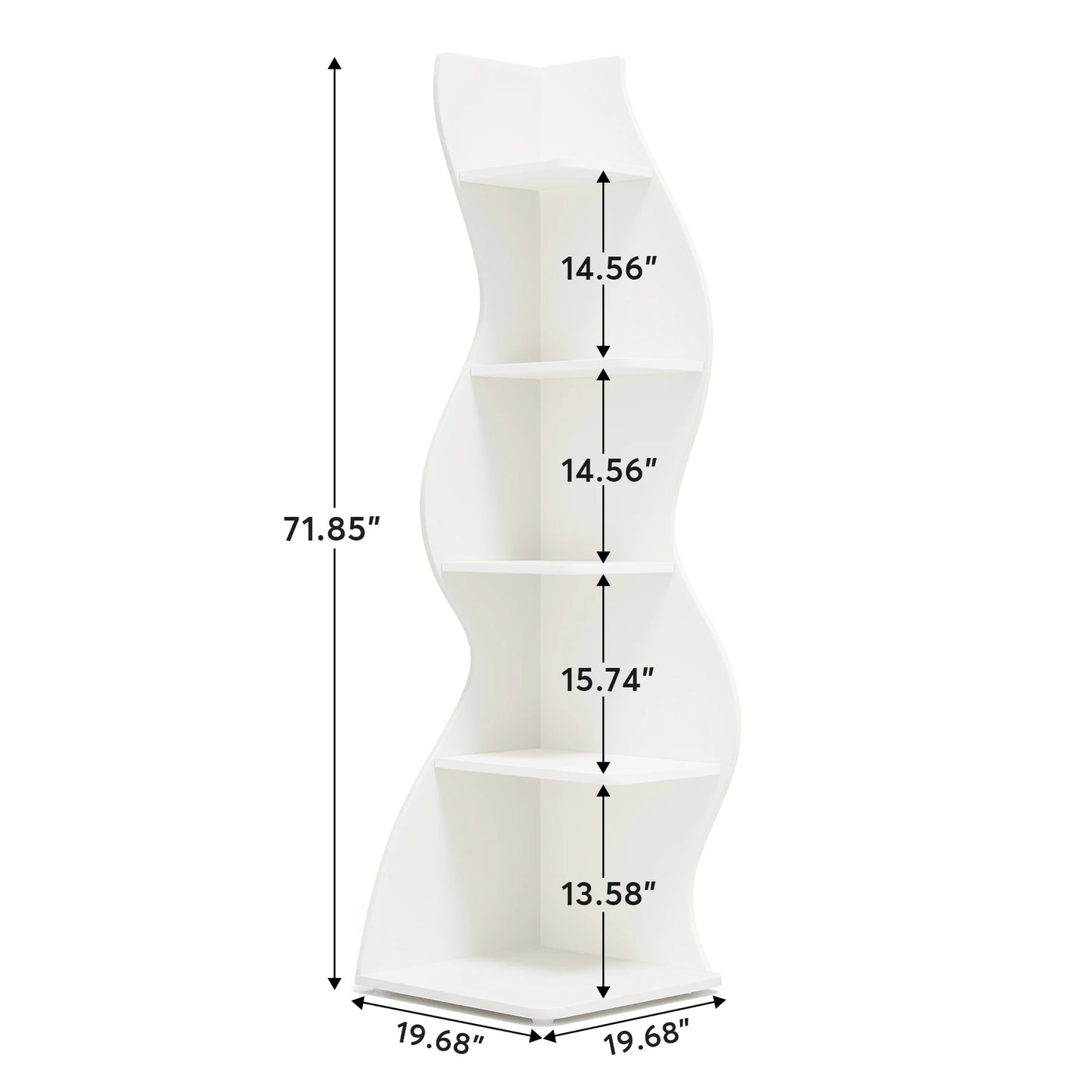 Modern Wavy Corner Shelf