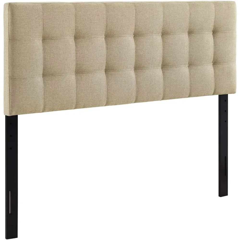 Lily Tufted Linen King Headboard
