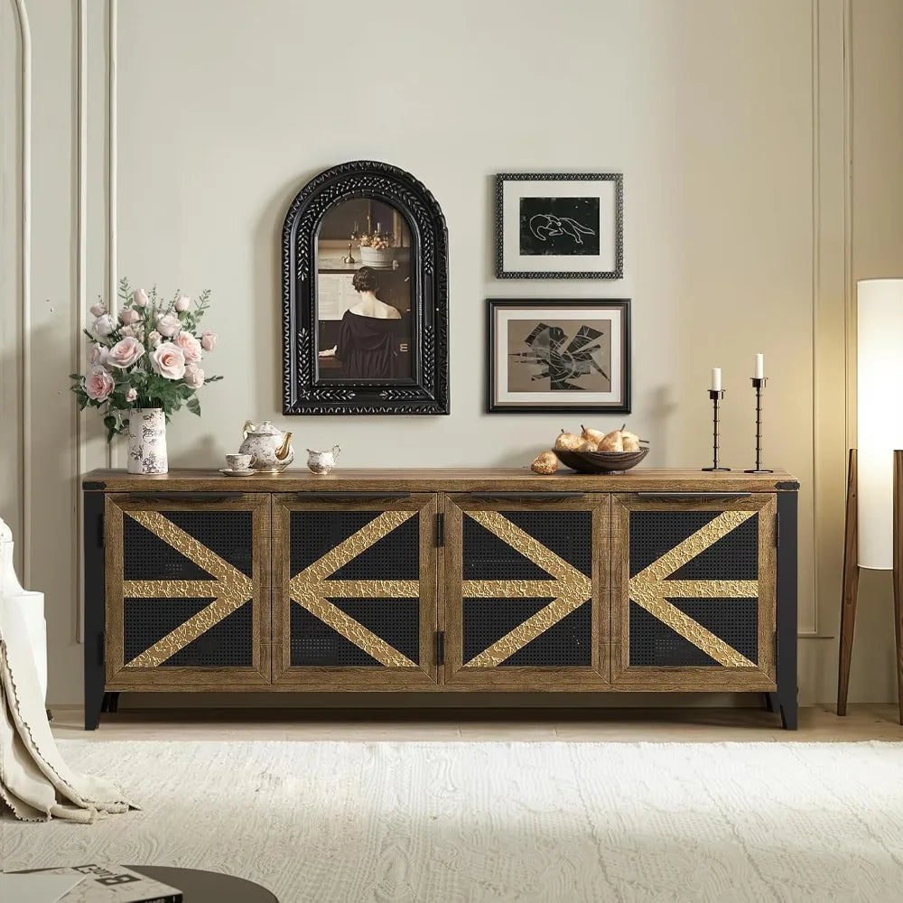 70" Rustic Farmhouse Entertainment Center