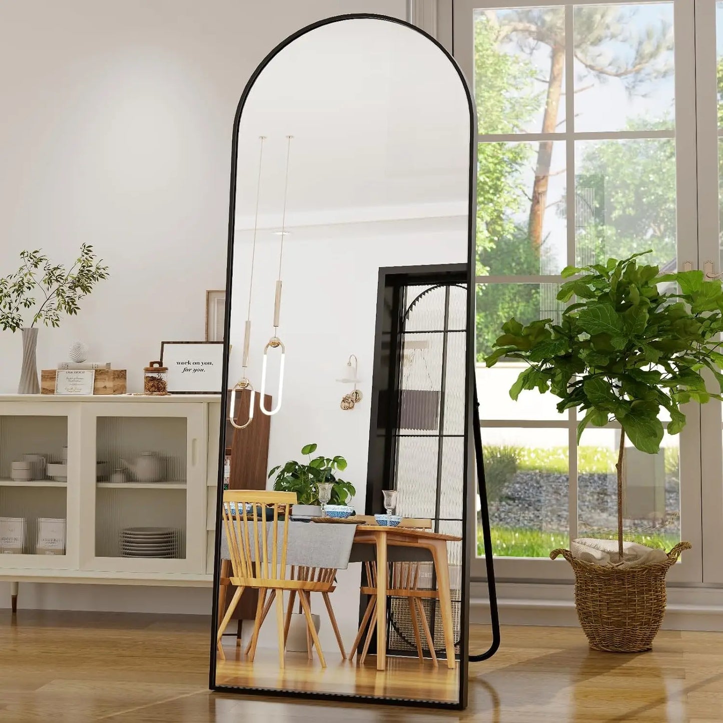 64"x21" Arched Full Length Mirror