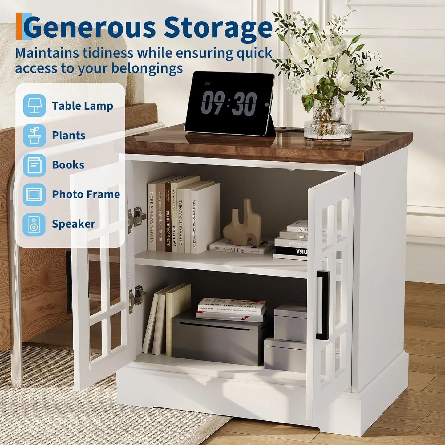 Classic White Nightstand/End Tables