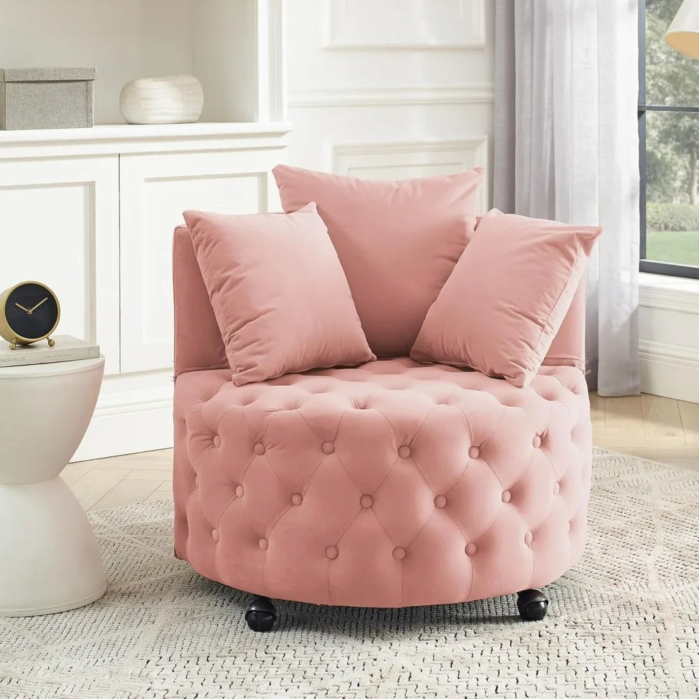 Swivel Barrel Accent Chair