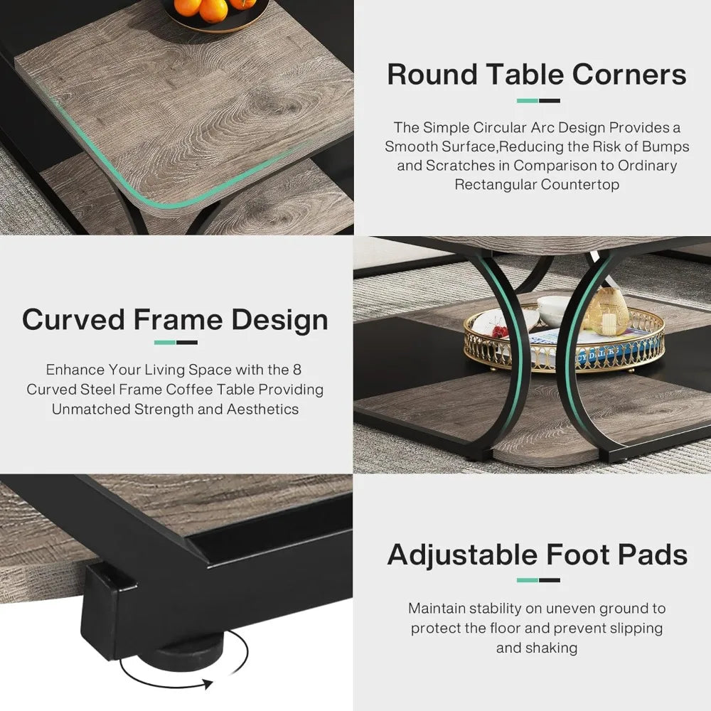 Square Checkered Coffee Table