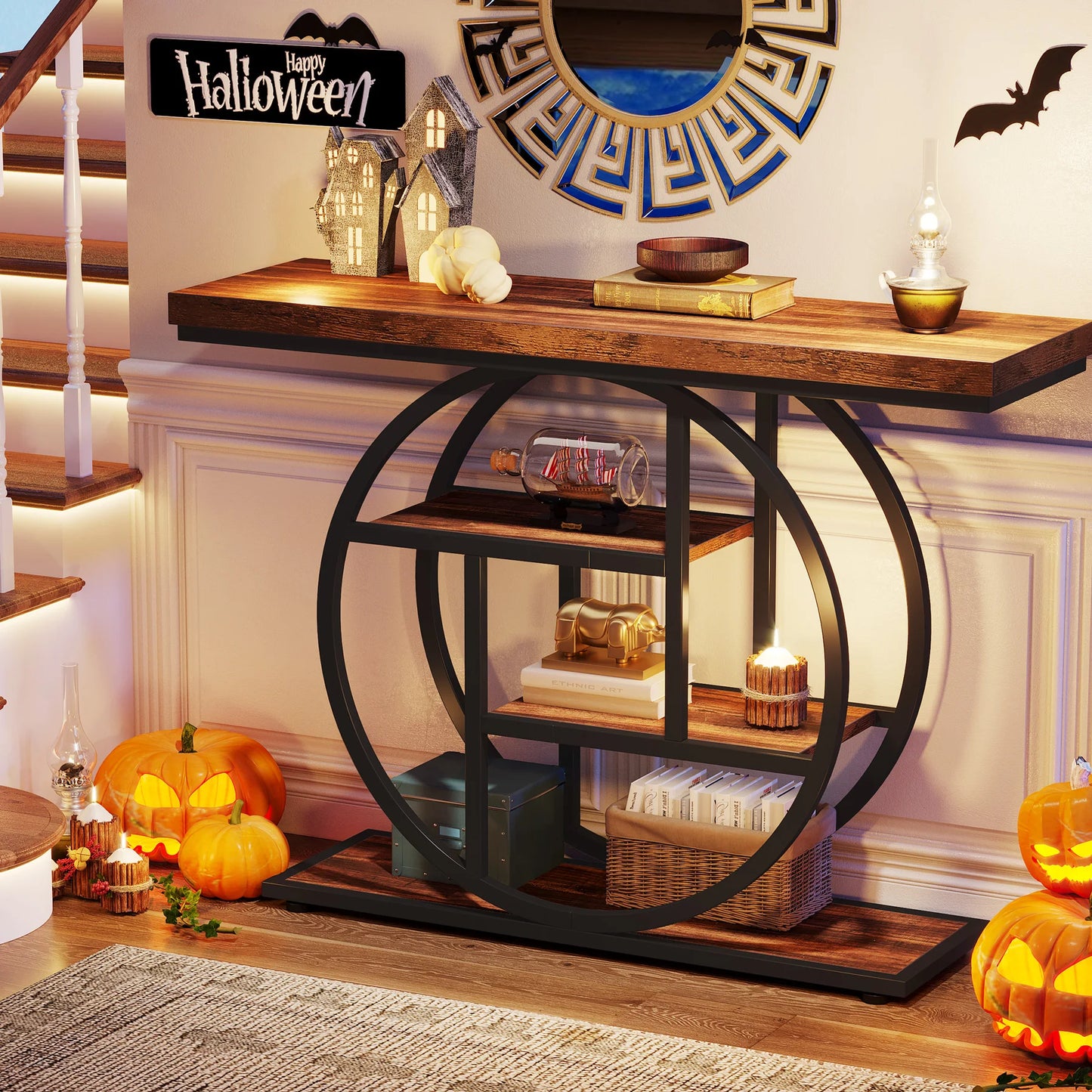 41.3" 4-Tier Console Table