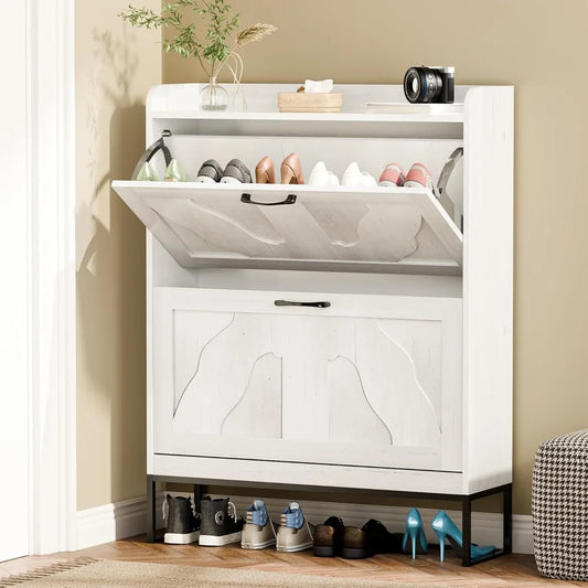 Shoe Storage With Flip Drawer
