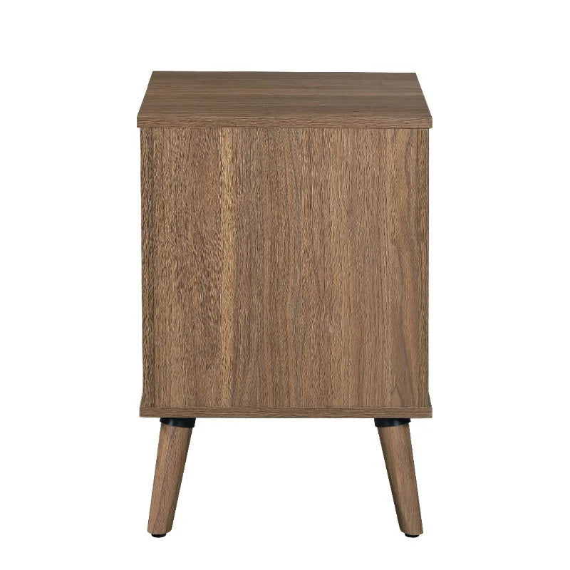 Mid Century Modern Boxy Nightstand/End Table