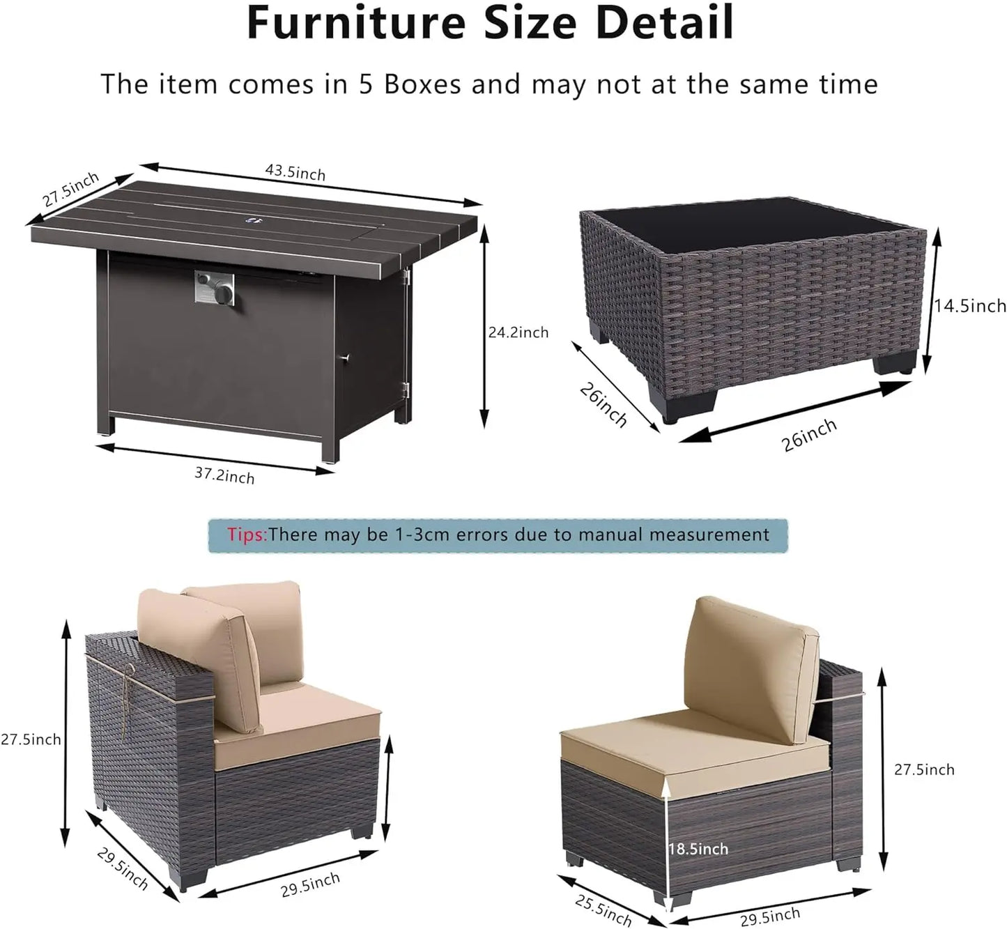 11 Piece Patio Furniture Conversation Set