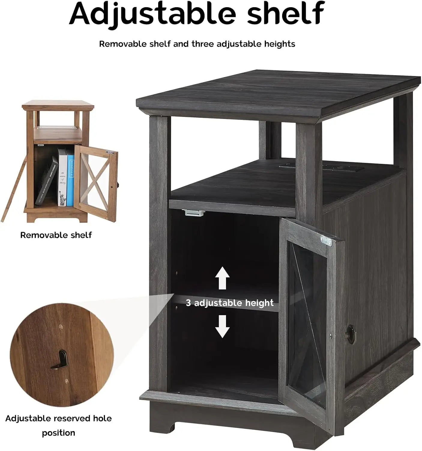 Classic Farmhouse End Table/Nightstand