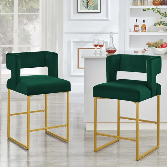 Square Counter Height Bar Stools Set of 2