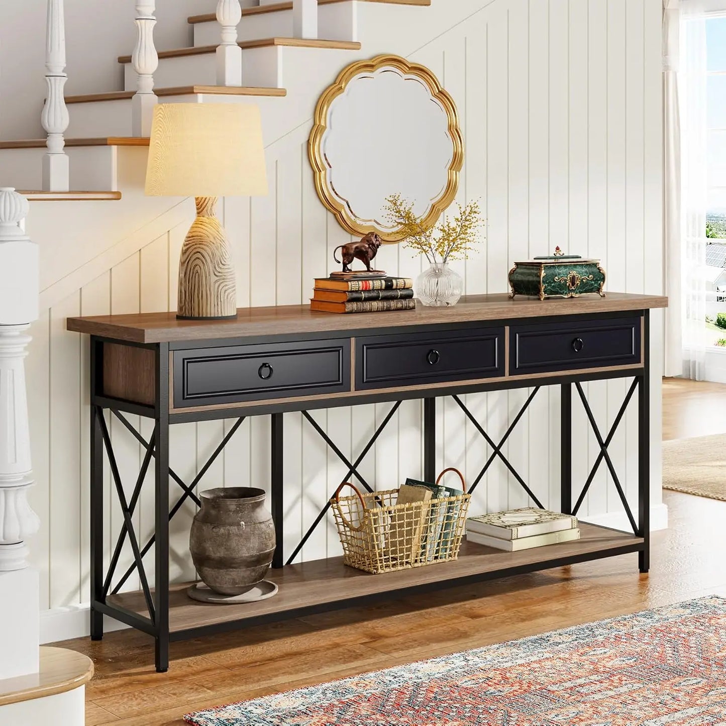 71" Farmhouse Console Table