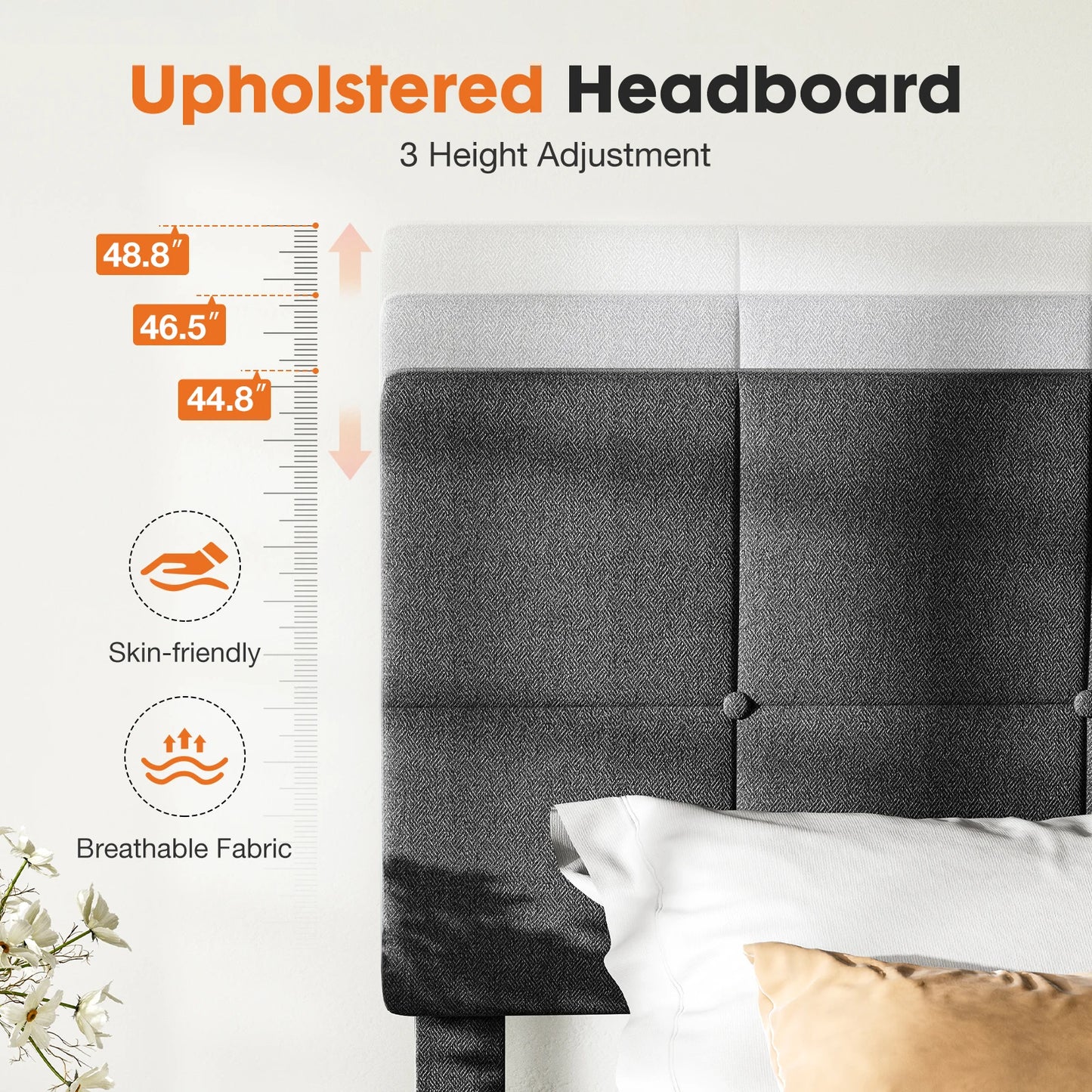 Linen Upholstered Bed