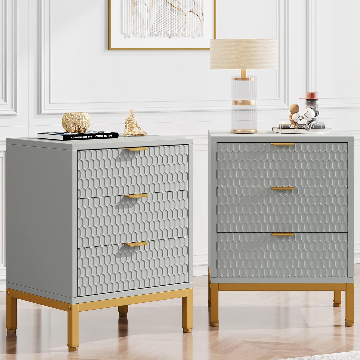 Honeycomb Modern Nightstand