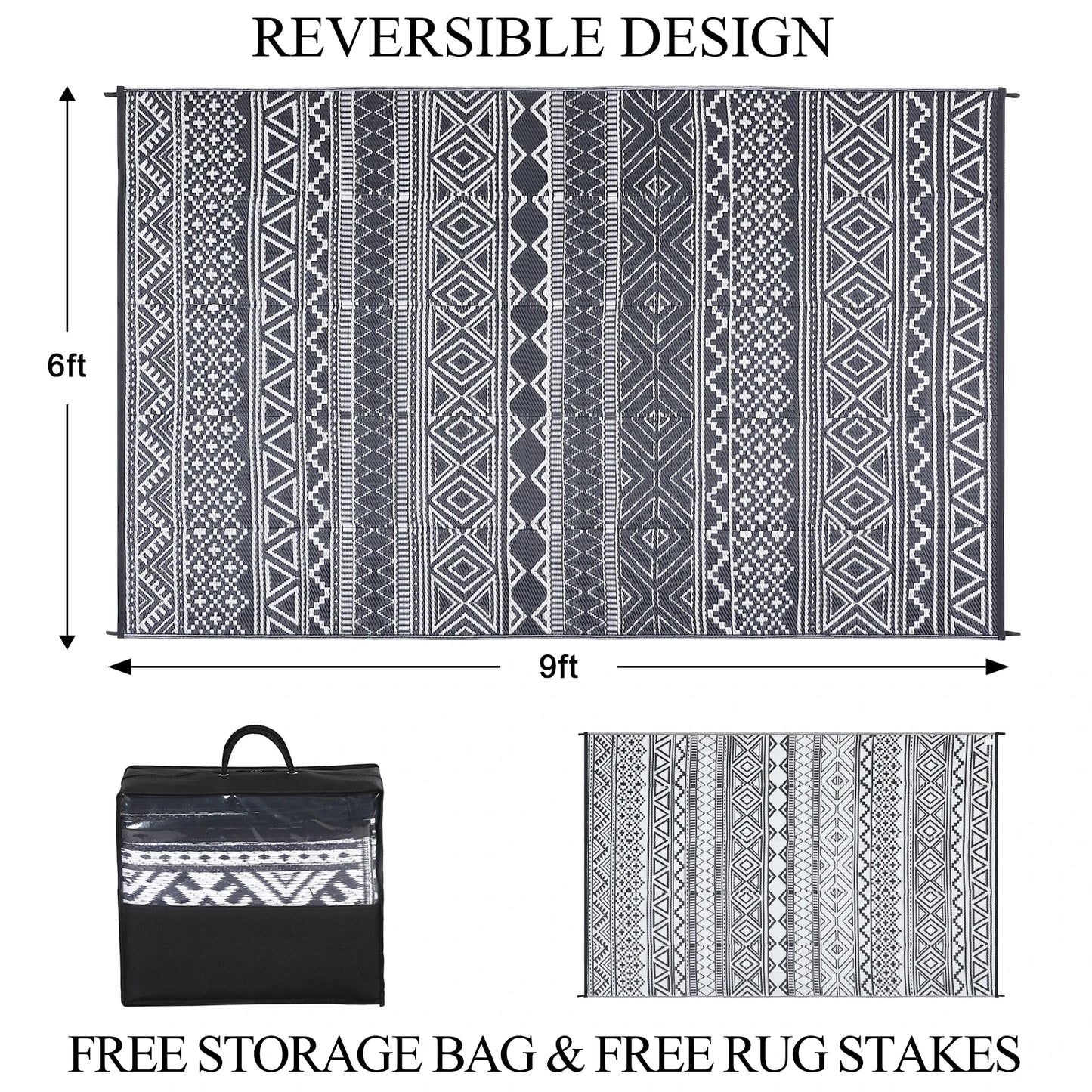 Waterproof Outdoor Multi-Design Rug