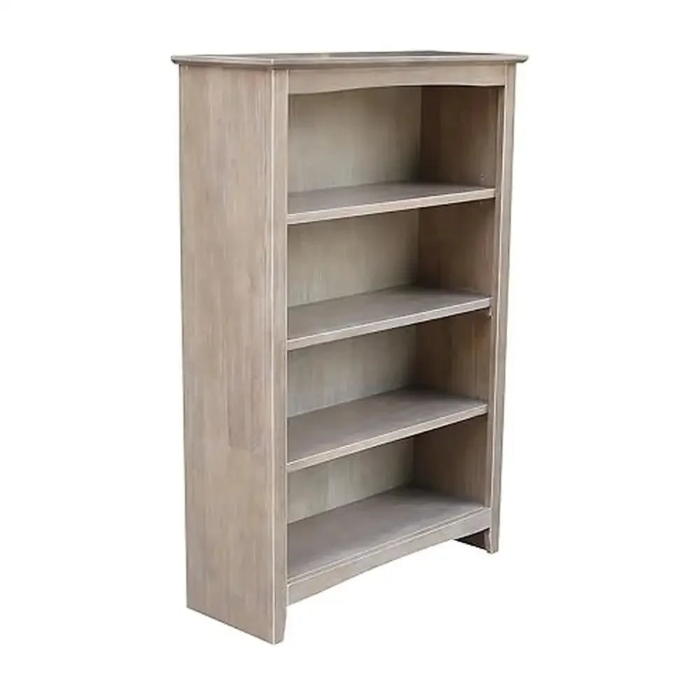 4-Shelf Solid Bookcase