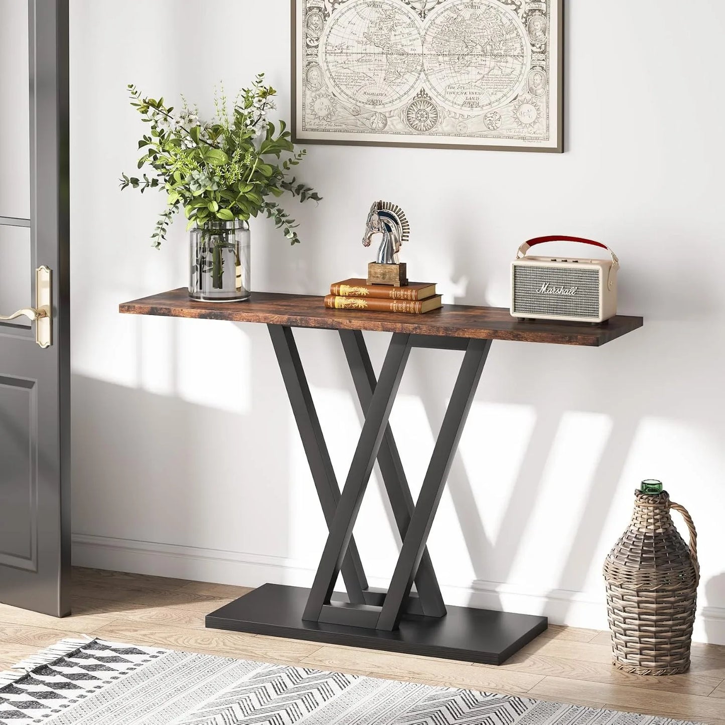 43" Industrial Console Table