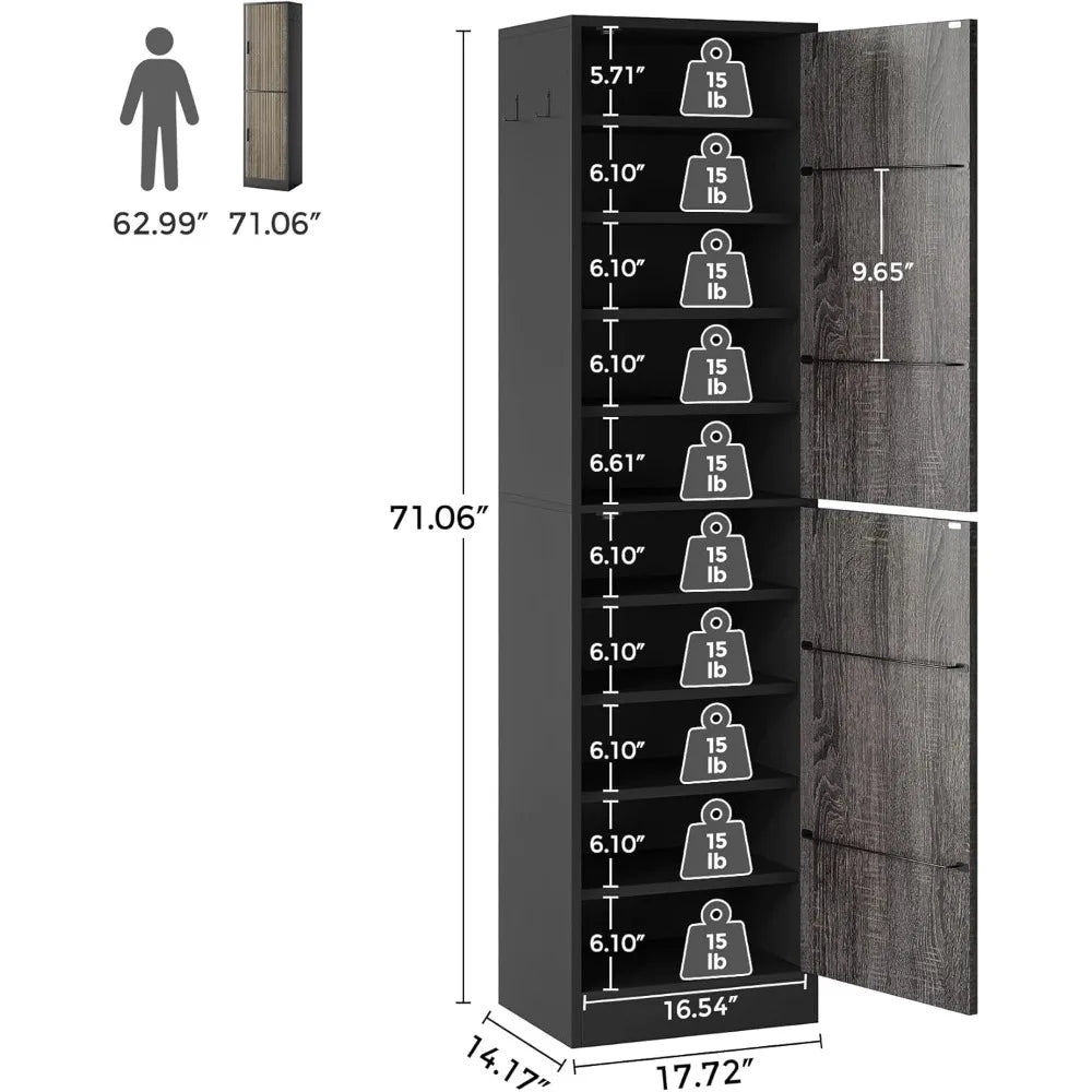 10-Tier Shoe Cabinet