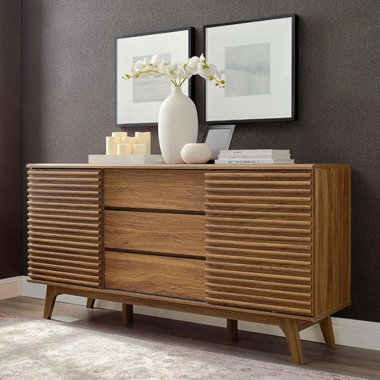 63" Mid-Century Modern Sideboard Buffet Table