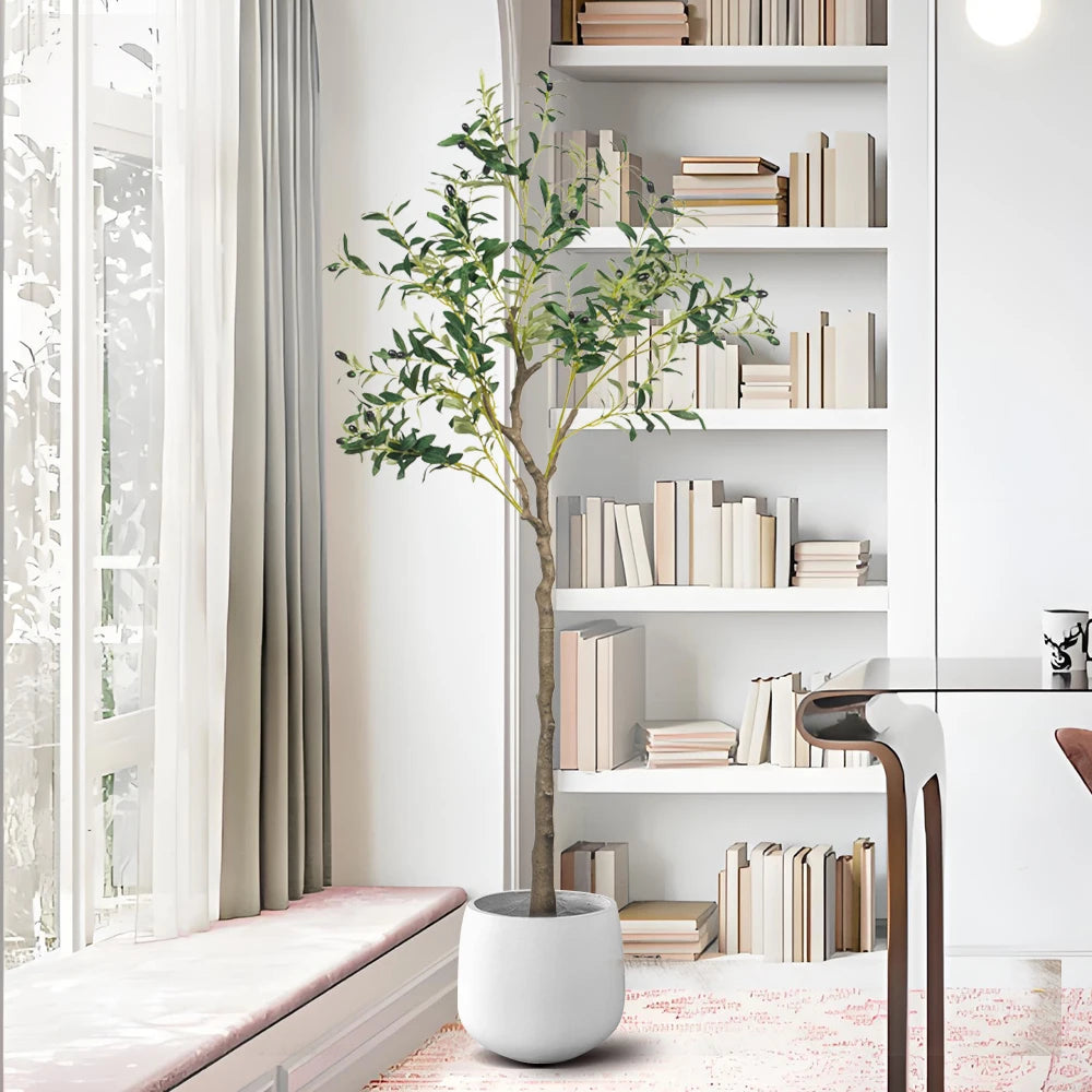 Artificial Potted Olive Plant