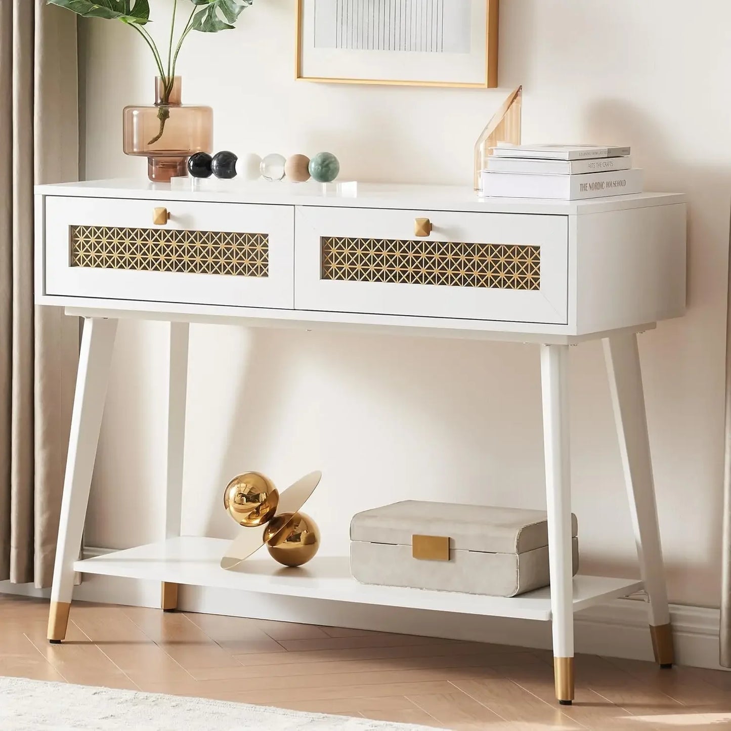 42" Mid Century Modern Console Table