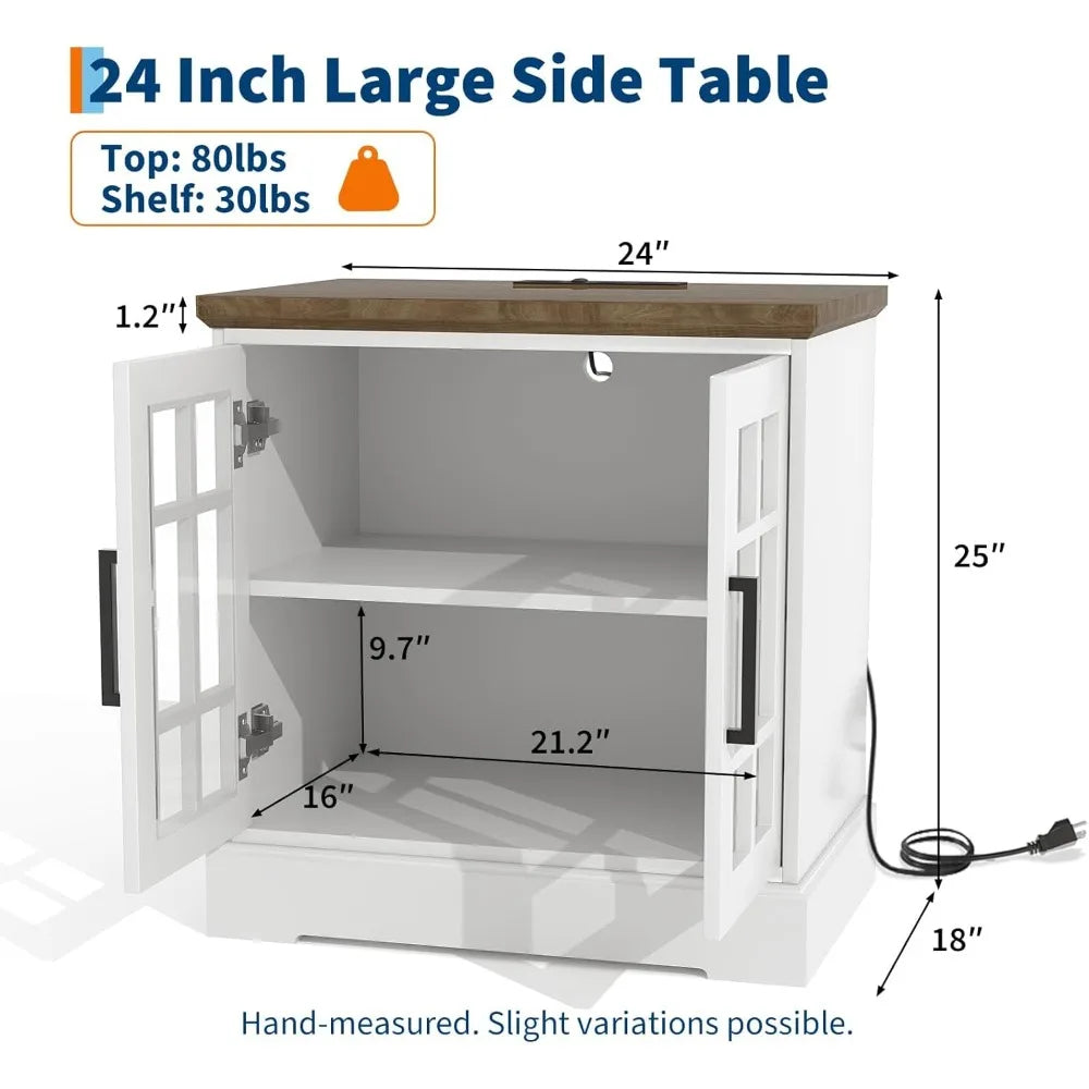 Classic White Nightstand/End Tables