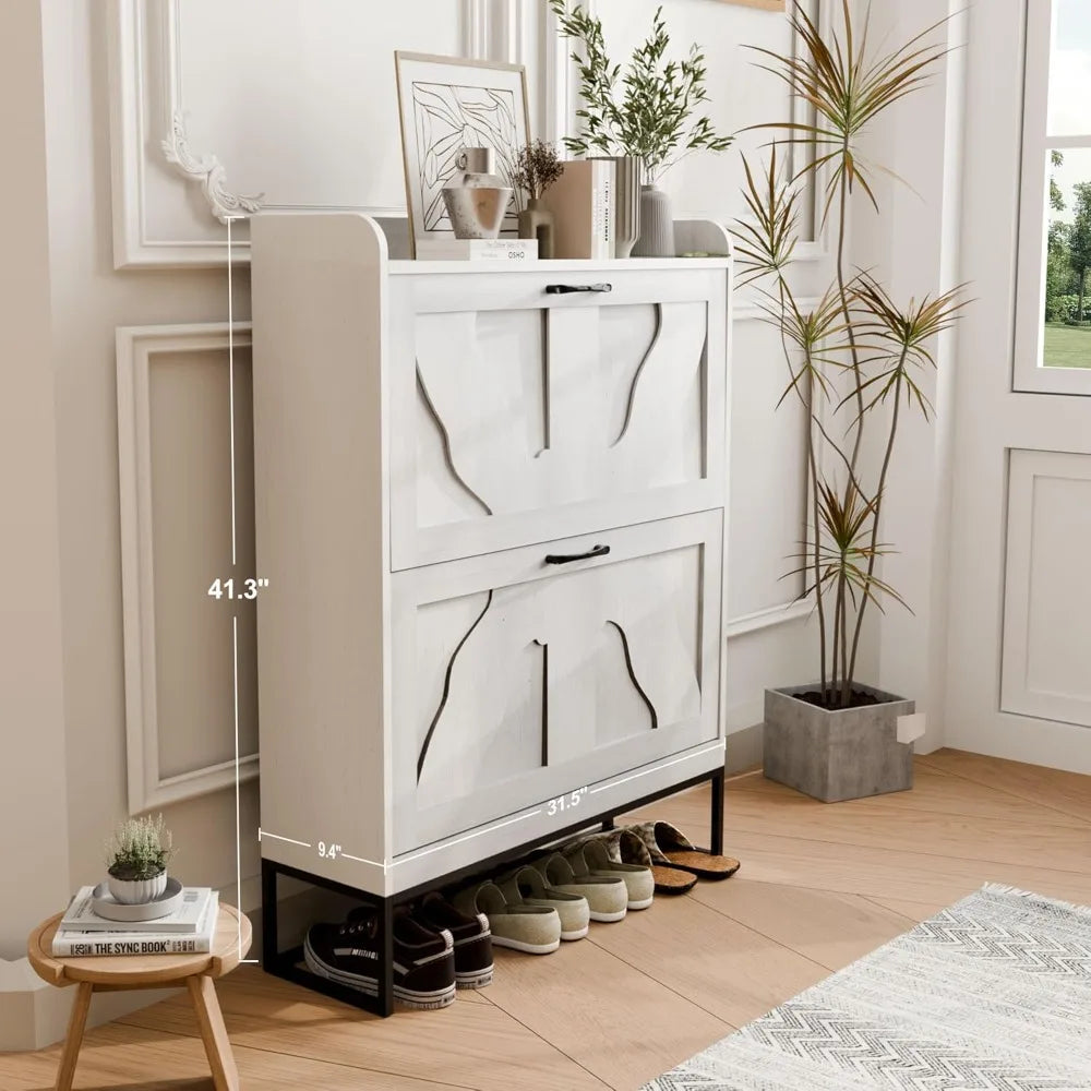 Shoe Storage With Flip Drawer