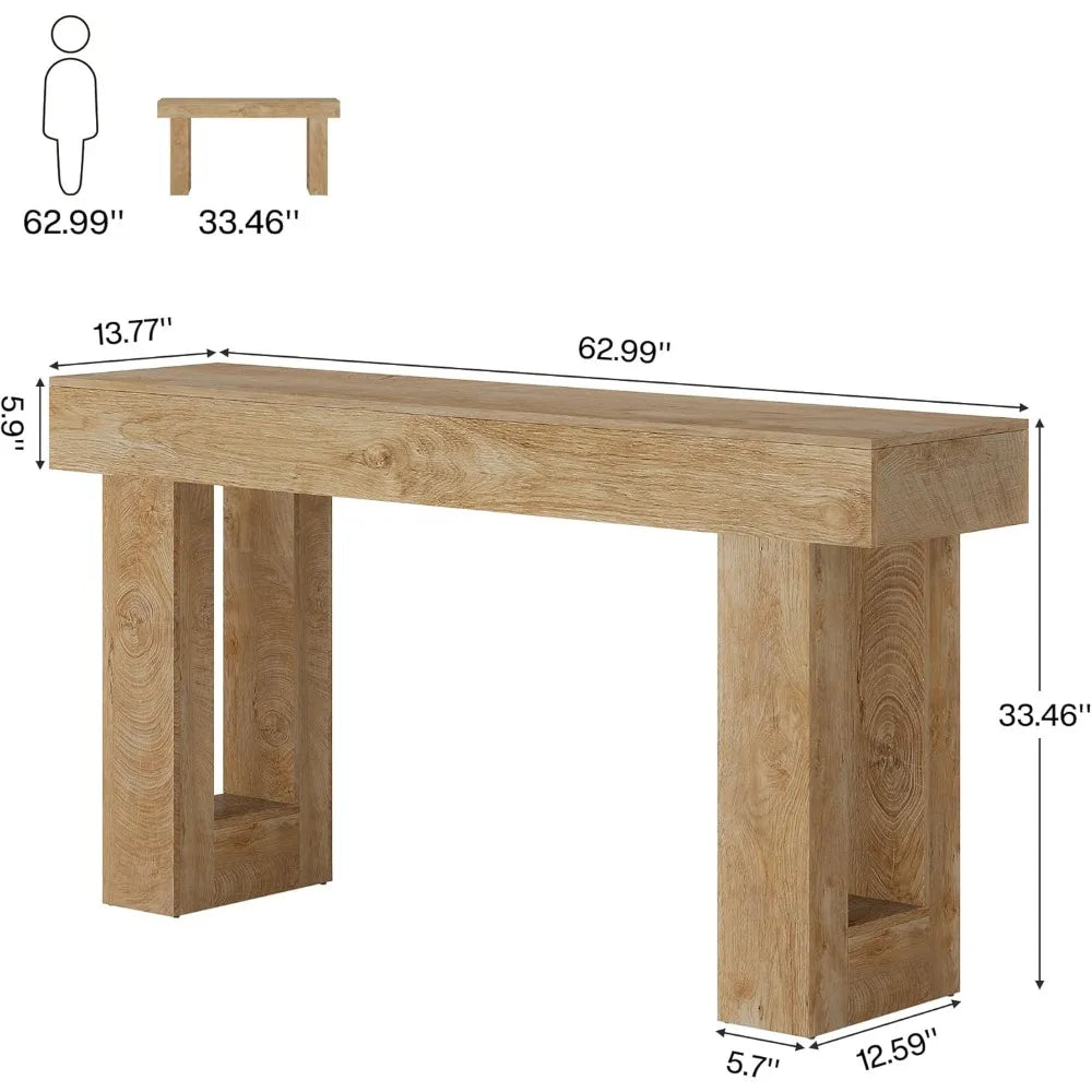 63" Rectangular Sofa/Console Table