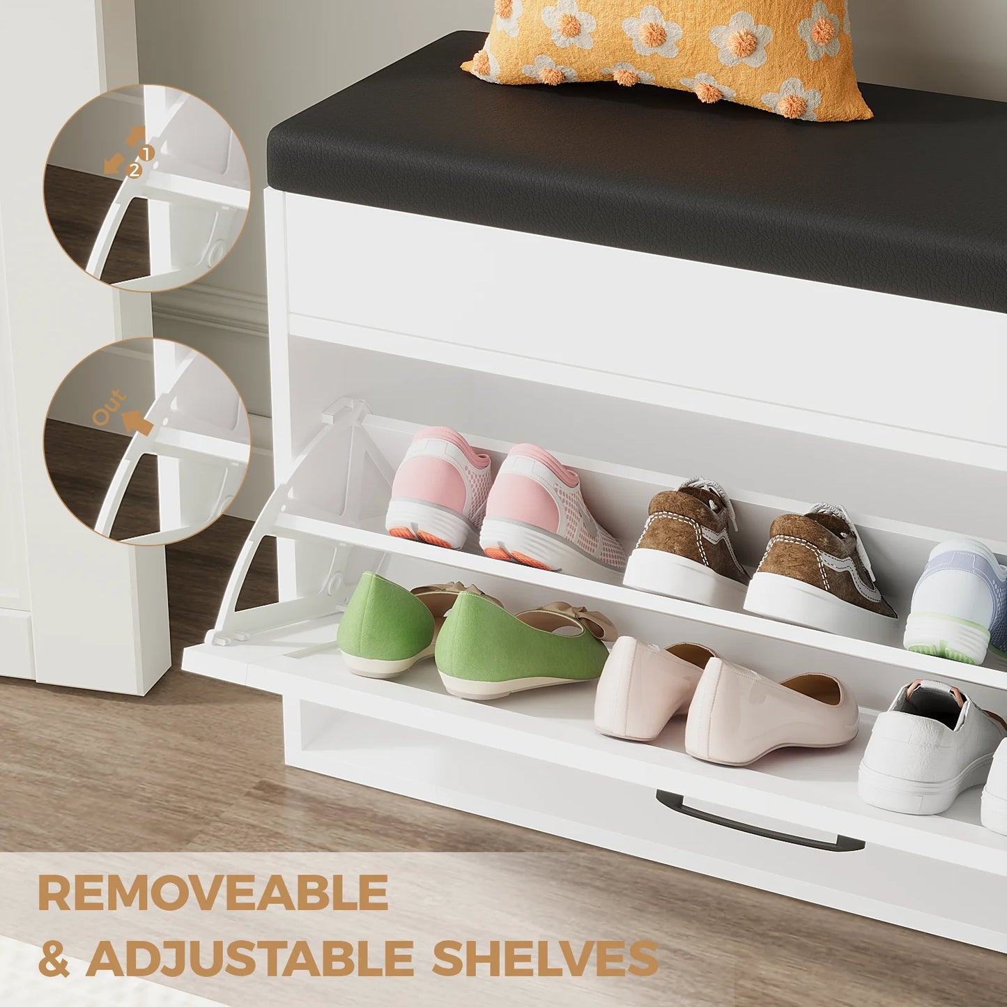 Shoe Bench & Cabinet