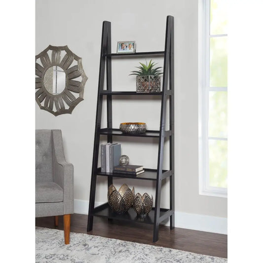 5-Shelf Ladder Bookcase