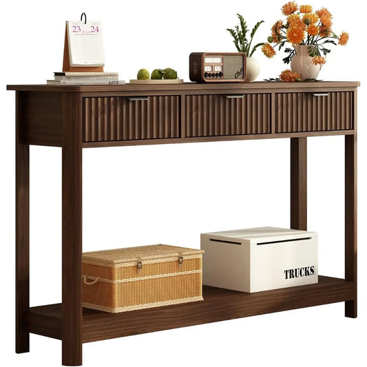 BOHO Fluted Console Table
