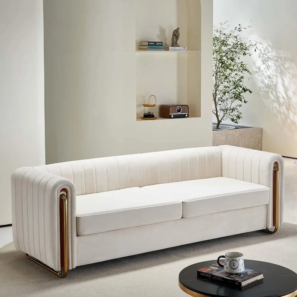 84" Modern Velvet Sofa