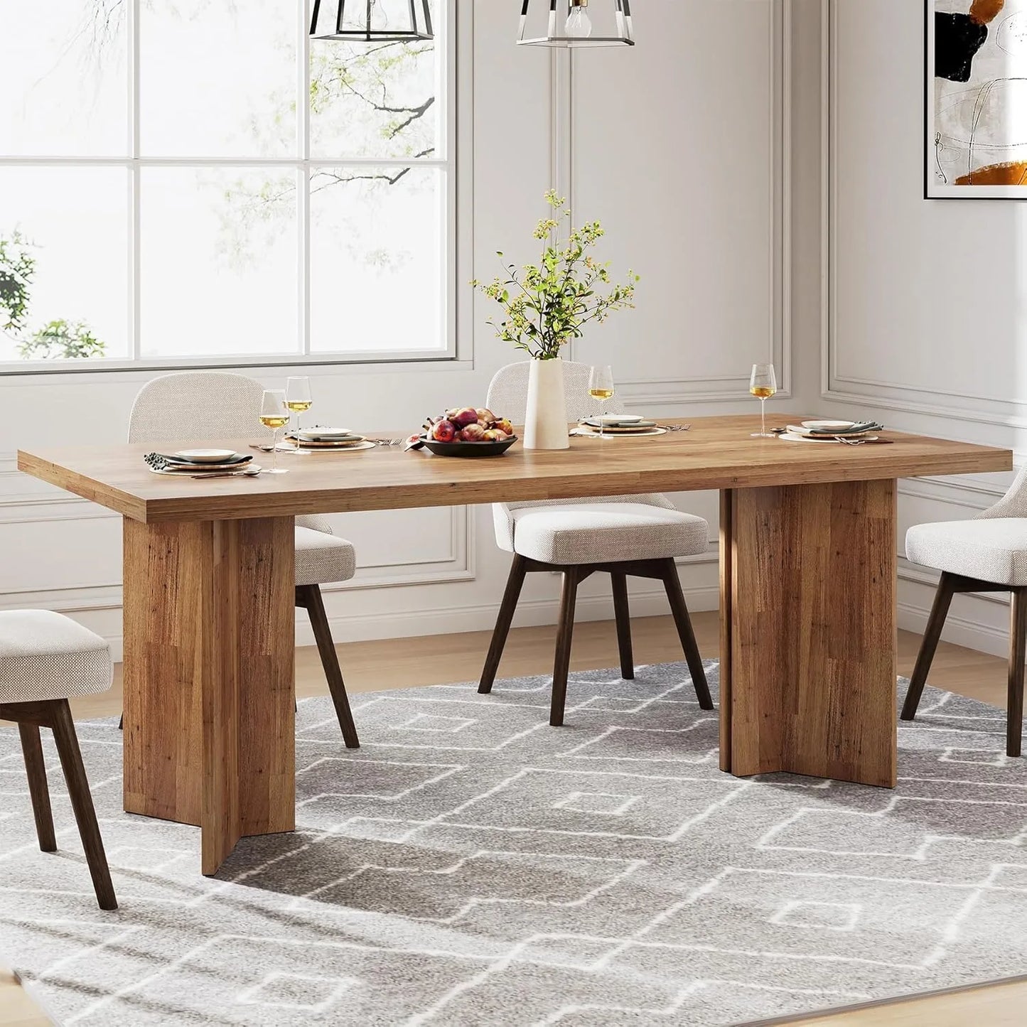 63" Farmhouse Dining Table