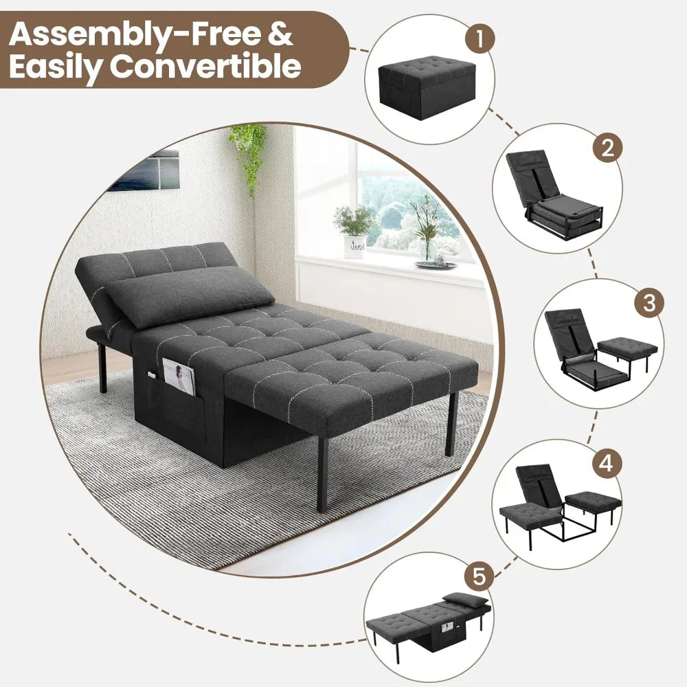 4 in 1 Multi-Function Folding Ottoman