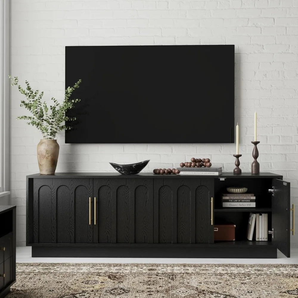 67" Modern Arched Entertainment Center
